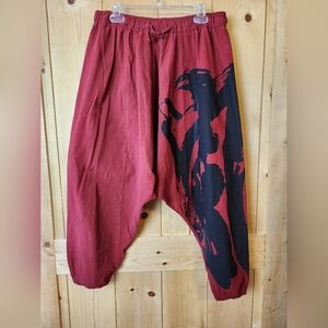 Cotton Linen Chinese Genie Hippie Trouser Baggy Jogger Loose Pant